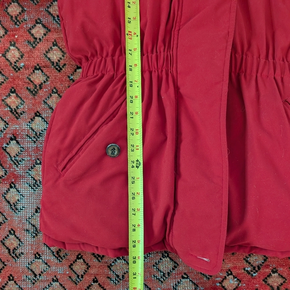 SIZE SMALL - Vintage Eddie Bauer Red Down Parka - Picture 8 of 11